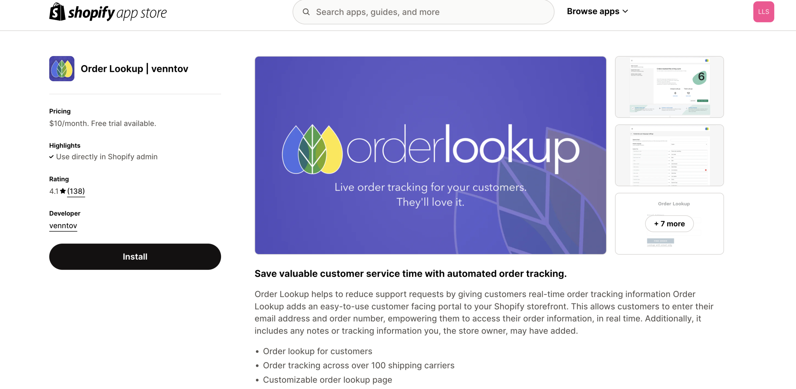 Order lookup venntov a best order tracking app shopify