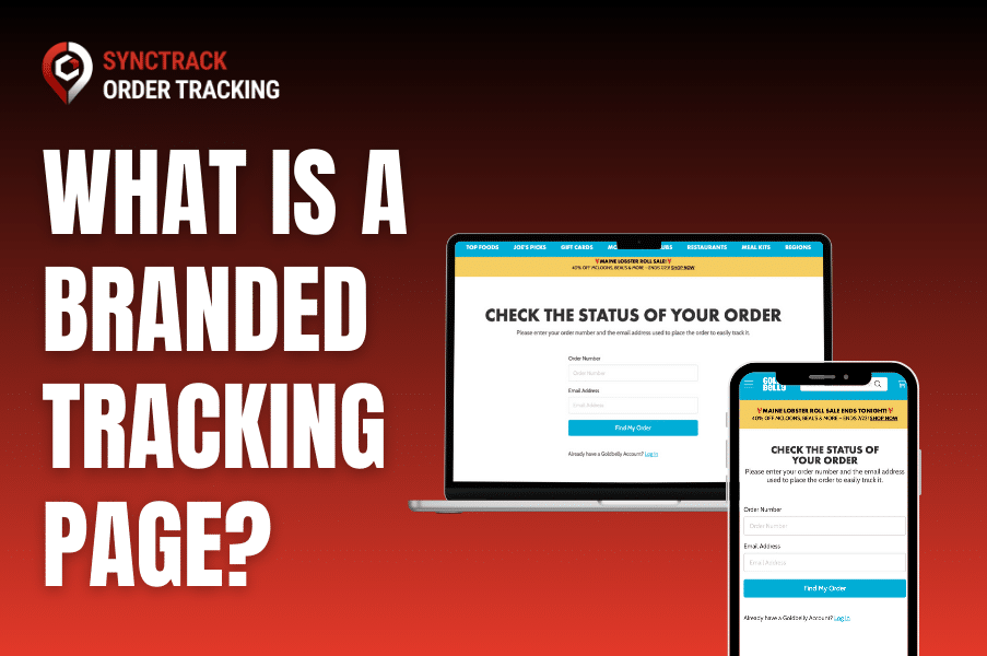 What is a branded tracking page?