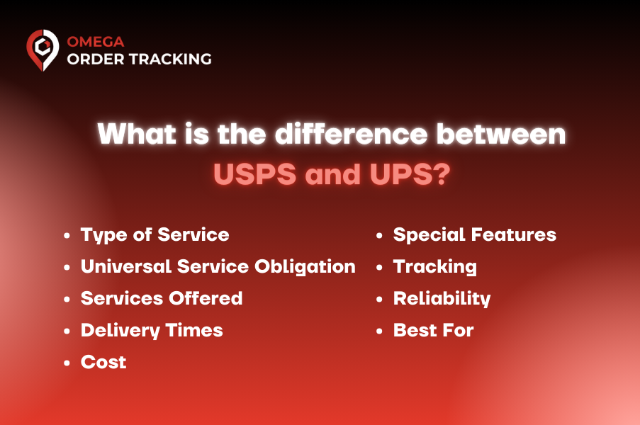 What is the difference between USPS vs UPS