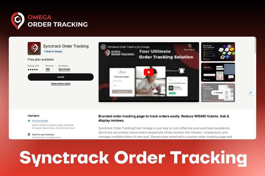 find the cheapest way to ship a small package with returngo with synctrack order tracking