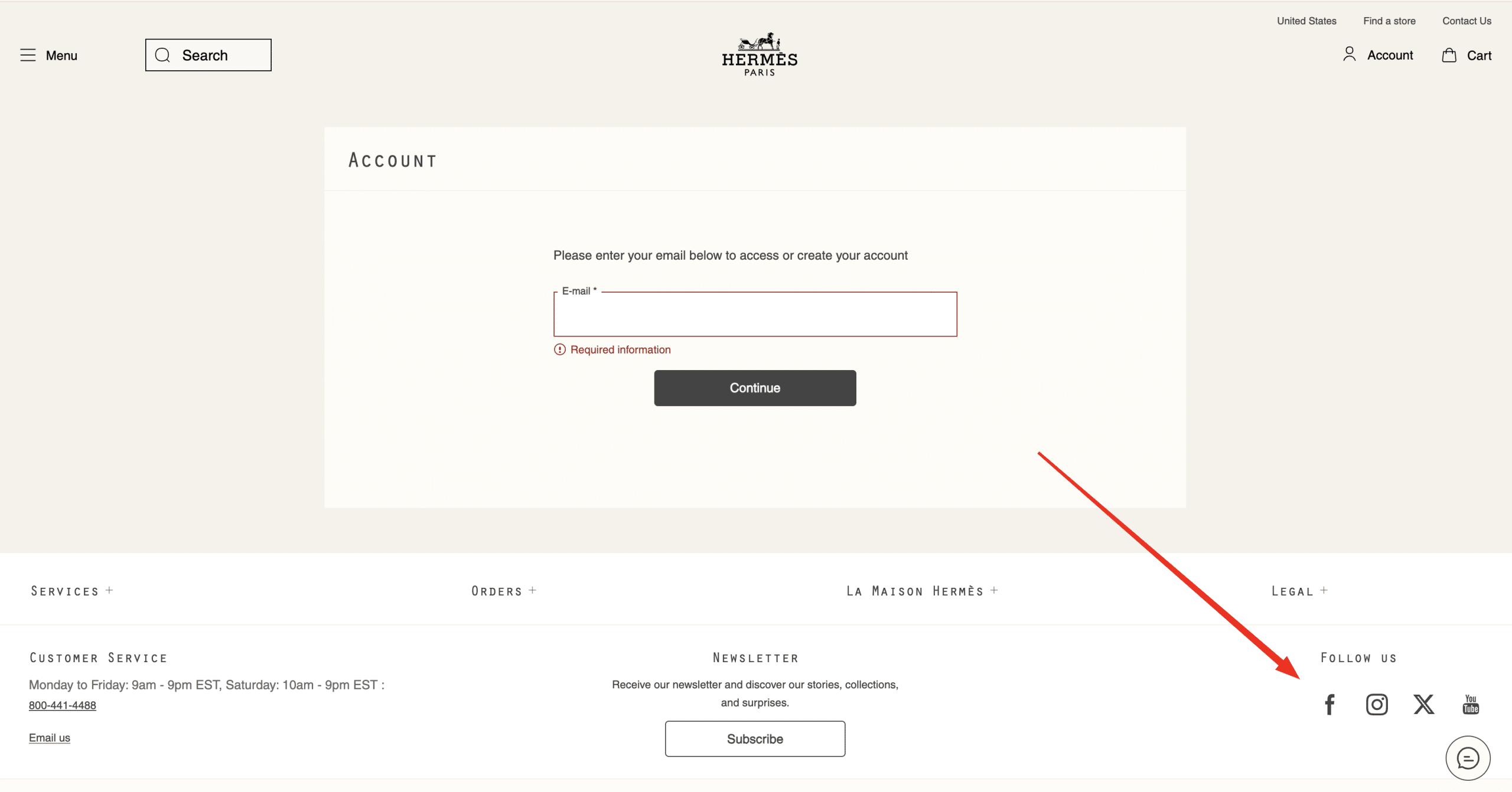 hermes branded tracking page